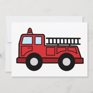 Carte Camion d'urgence Camion d'art de la toile de dessi