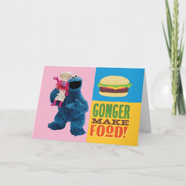 Carte Camion fourré de Cookie Monster | Gonger Make Food (Devant)