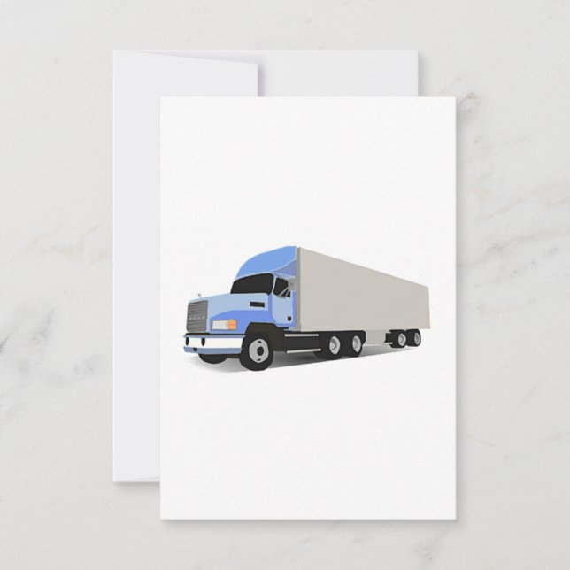 Carte Camion semi-caricature (Devant)