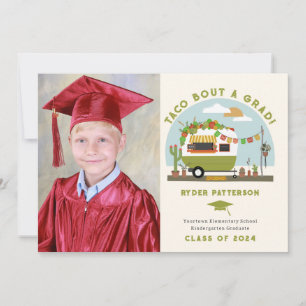 Carte Camion Taco Green Photo Enfants Graduation