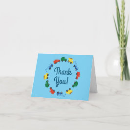 Carte Camions Voitures Cute 1er Anniversaire Fête Thème