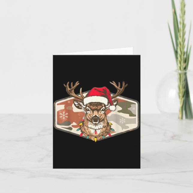 Carte Camo Southern Local Boy Christmas Deer Hunting Xma (Devant)