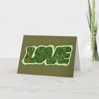 Carte Camoflauge Love