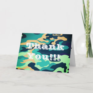Carte Camouflage Greeting Card