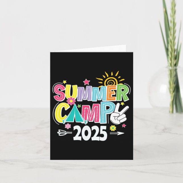 Carte Camp d'été 2025 Vacances d'été 2025 Fam correspond (Devant)