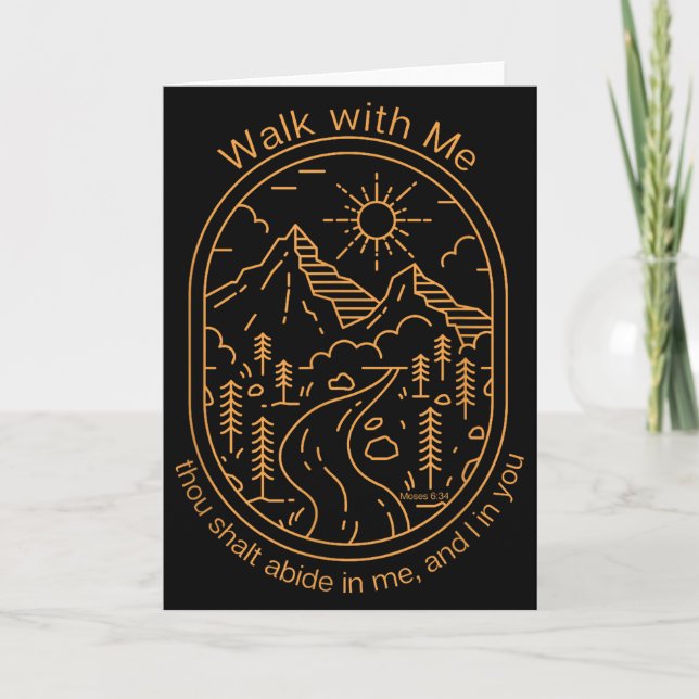 Carte Camp sur le thème des jeunes LDS 2026 Walk With Me (Devant)