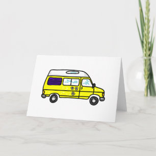 Carte Campervan jaune