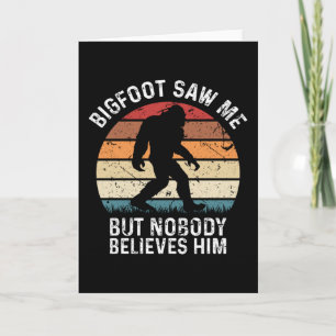 Carte Camping Bigfoot Randonnée Yeti Funny Cadeau extéri
