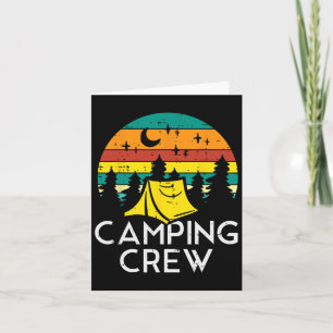 Carte Camping Crew Cute Camper Boys Girls Kids Youth Tod