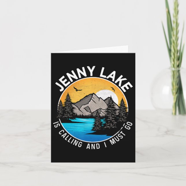 Carte Camping de pêche - Lakeview Jenny Lake (Devant)
