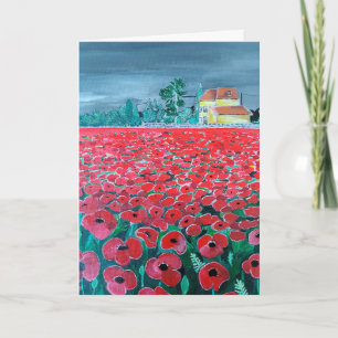 Carte Campo de Amapolas Peinture d'Alfred Fox