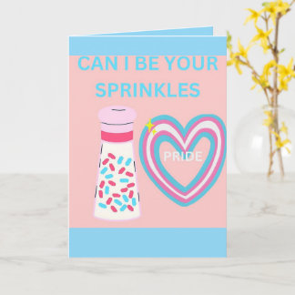 Carte Can i be your sprinkles