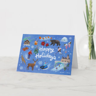 Carte Canada Joyeuses Fêtes