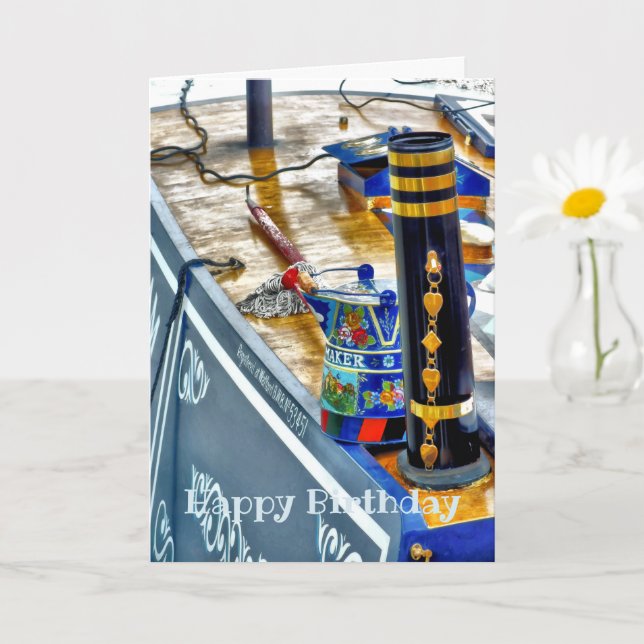 CARTE CANAL NARROWBOAT (Petite plante)