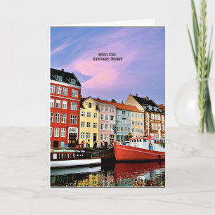 Carte Canal Nyhavn, Copenhague, Danemark