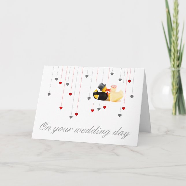 Carte Canards de mariage (Devant)