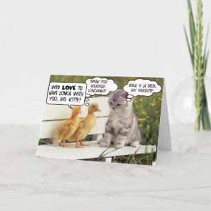 Carte Canards et chaton