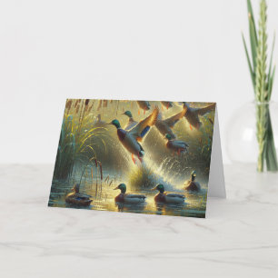 Carte Canards Mallard Pour La Fête des pères