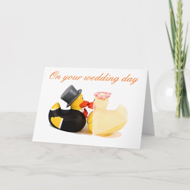 Carte canards mariages (Devant)