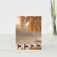 Canards Sur Le Lac D'Automne Sympathy Merci