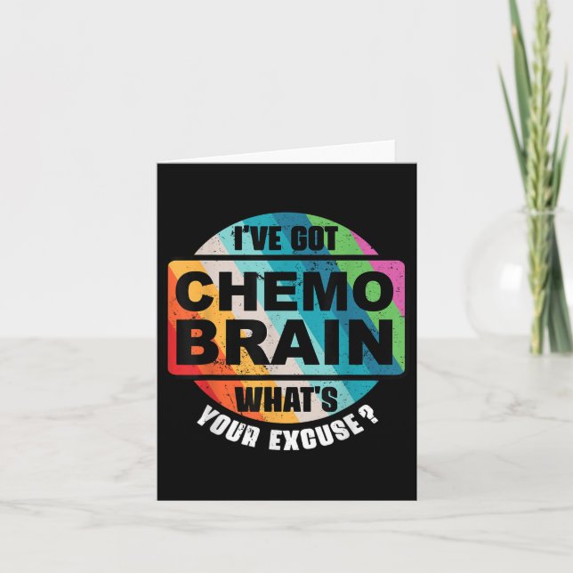 Carte Cancer Chimo Cerveau Rétro cadeau de sensibilisati (Devant)