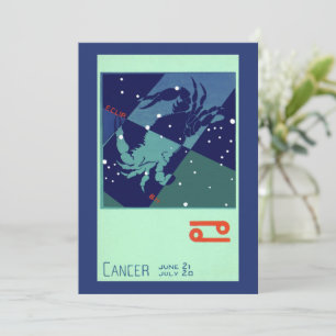 Carte Cancer Constellation de crabe Astrologie zodiaque
