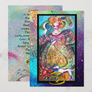 CARTE CANCER, DAME DE LUNE, ASTROLOGIE TAROTE ZODIAC ANN