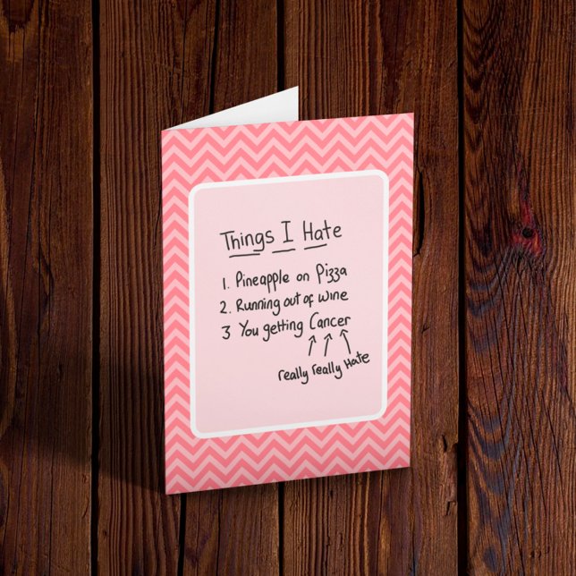 Carte Cancer Diagnostic Humour léger (Créateur téléchargé)