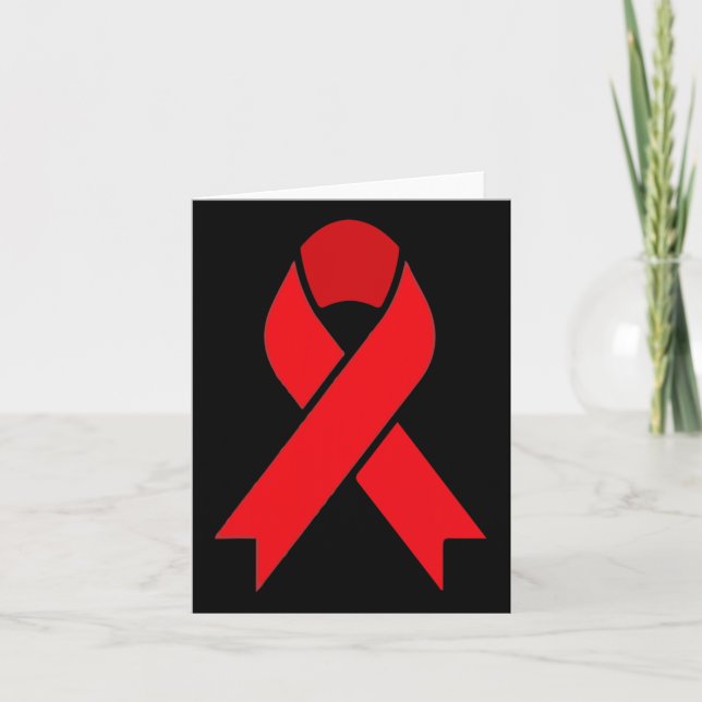 Carte Cancer du sang Semaine du ruban rouge Sensibilisat (Devant)