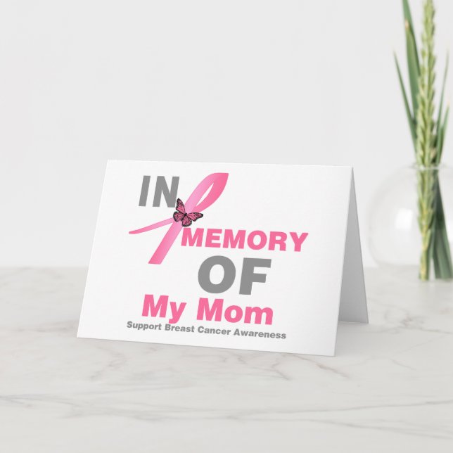 Carte Cancer du sein en mémoire de ma mère (Devant)