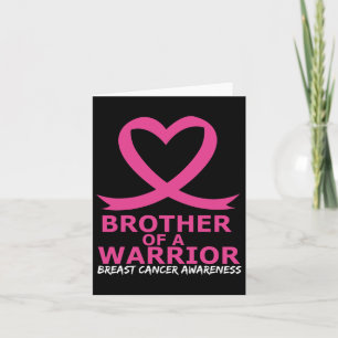 Carte Cancer Du Sein Frère D'Un Guerrier Coeur Rose Ribb
