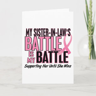 Carte Cancer du sein Ma BATAILLE JUSQU'À 1 belle-soeur