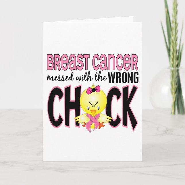 Carte Cancer Du Sein Mis Avec Le Mauvais Chick (Devant)