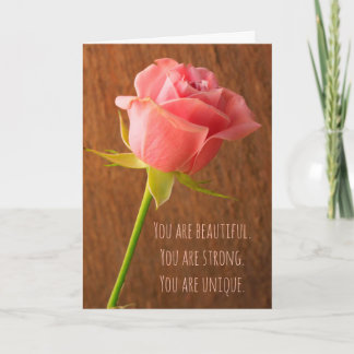 Carte Cancer du sein Rose rose
