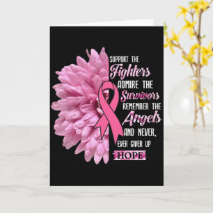 Carte Cancer Du Sein Soutien Les Combattants Cadeau Pour