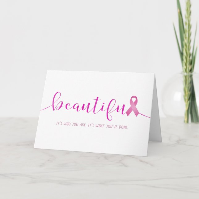 Carte Cancer du sein Survivant Vous êtes belle (Devant)