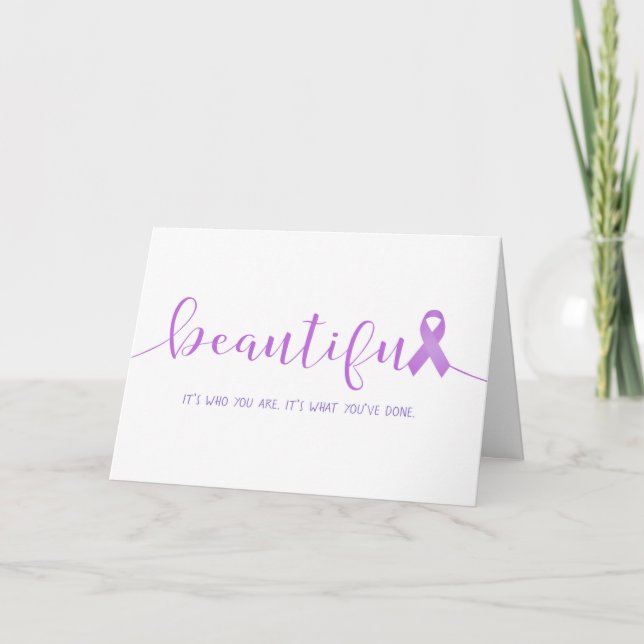 Carte Cancer Survivor Vous êtes belle (Devant)