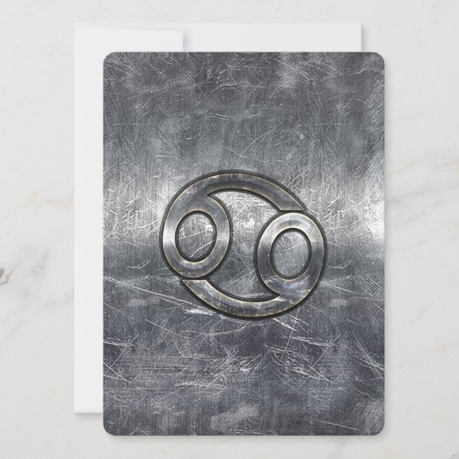 Carte Cancer Zodiac Connexion de style industriel (Devant)