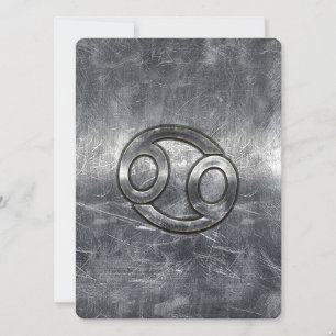 Carte Cancer Zodiac Connexion de style industriel