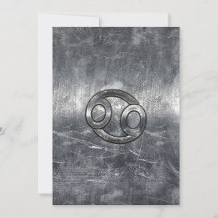 Carte Cancer Zodiac Connexion de style industriel