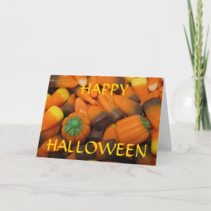 Carte Candy Corn d'automne "HAPPY HALLOWEEN"