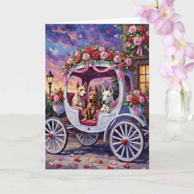 Carte cane corso Dog Valentine's Day (Orchidée)