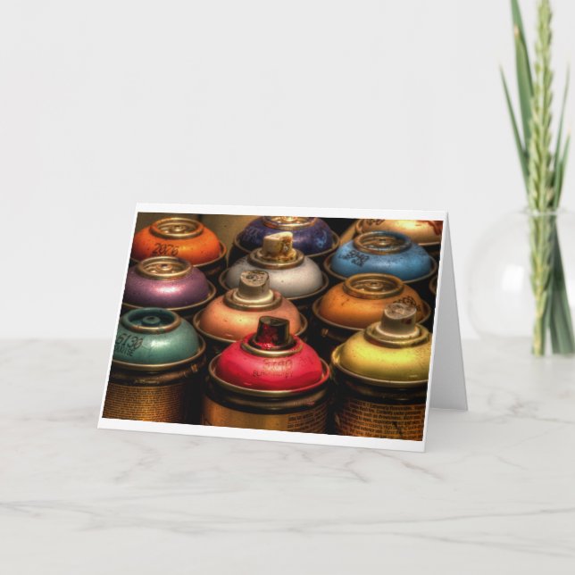Carte Canettes de peinture à Spray (Devant)