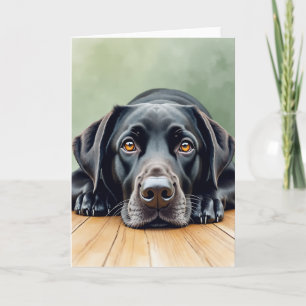 Carte canine douce pour la fête des pères
