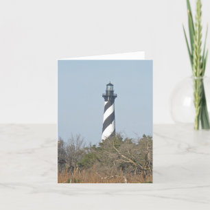 Carte Cape Hatteras Lighthouse Au-Dessus De Wetlands Not