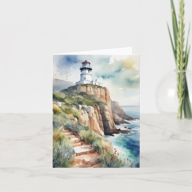 Carte Cape Point Cape Town Afrique du Sud Aquarelle (Devant)