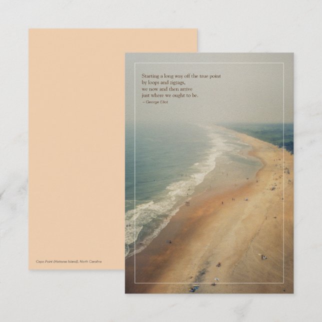 Carte Cape Point (île de Hatteras) Petite photo (Devant / Derrière)