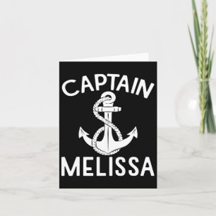 Carte Capitaine Melissa Bateau Bateau Bateau Ancre de ya