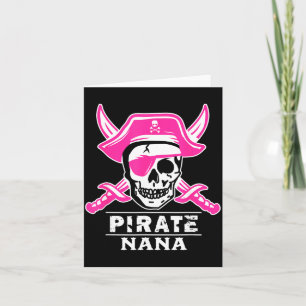 Carte Capitaine Pirate Nana Pirate Nana Grand-mère Drôle