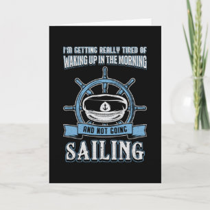 Carte Capitaine Voilier Voilier Sea Sailor Idée cadeau